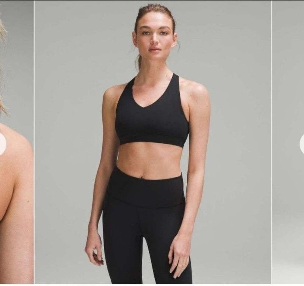 219 Lululemon Envital Bra D/DD Size 10 Night Sea